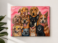 Custom Pet Portrait on Canvas 15x25"