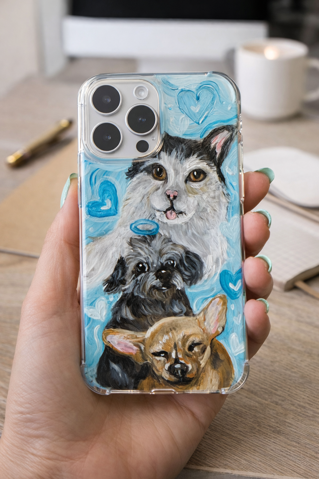 Phone case Hand-painted