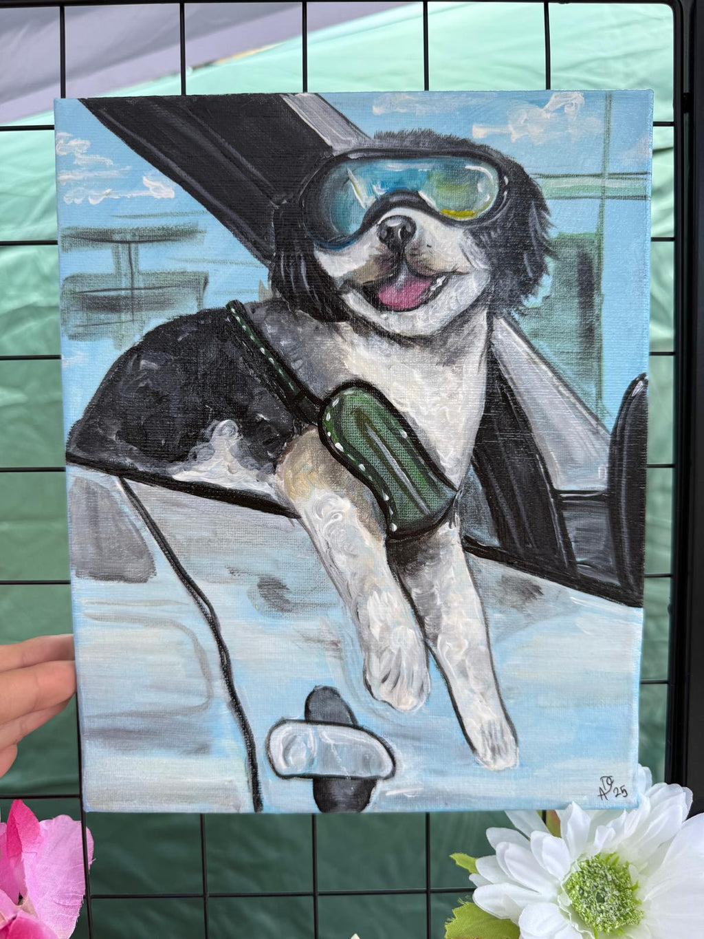 Hand painted Custom Pet Portrait 8X10" + FREE GIFT